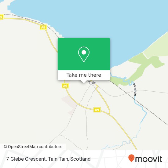 7 Glebe Crescent, Tain Tain map