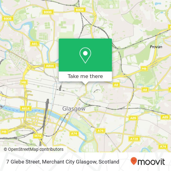 7 Glebe Street, Merchant City Glasgow map