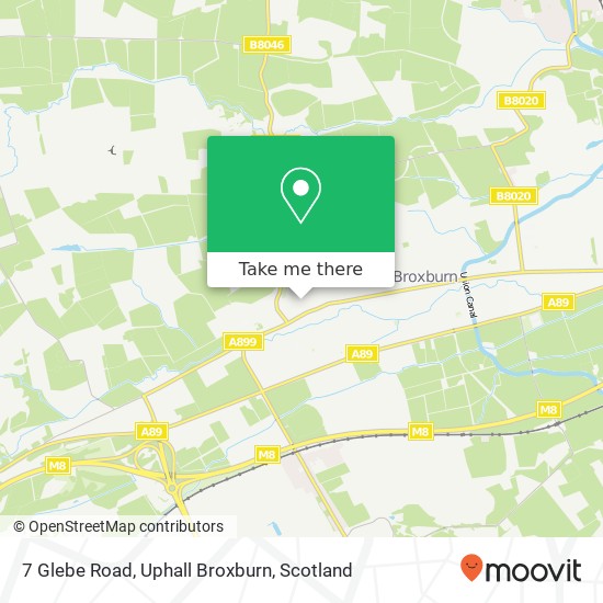 7 Glebe Road, Uphall Broxburn map
