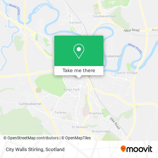 City Walls Stirling map