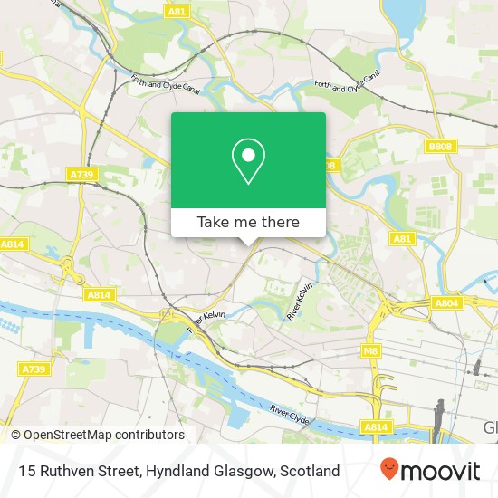 15 Ruthven Street, Hyndland Glasgow map