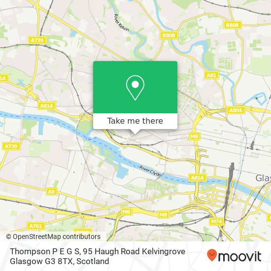 Thompson P E G S, 95 Haugh Road Kelvingrove Glasgow G3 8TX map