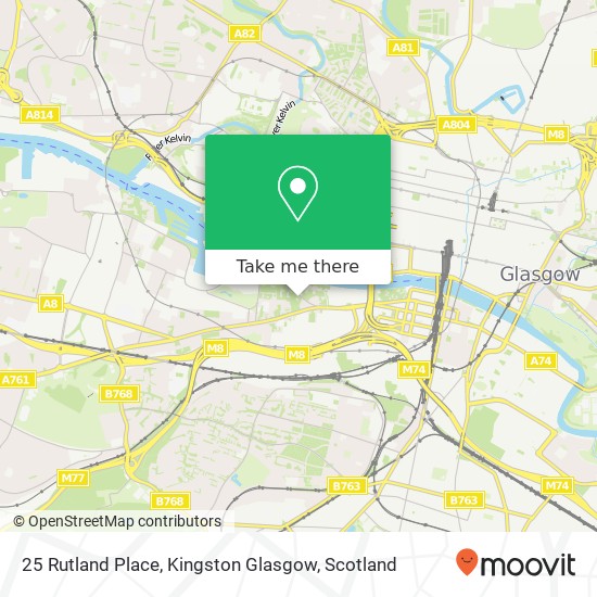 25 Rutland Place, Kingston Glasgow map