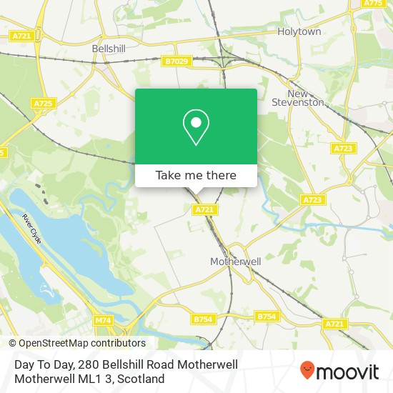 Day To Day, 280 Bellshill Road Motherwell Motherwell ML1 3 map