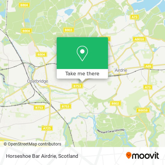 Horseshoe Bar Airdrie map