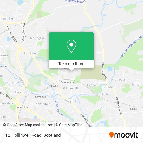 12 Hollinwell Road map