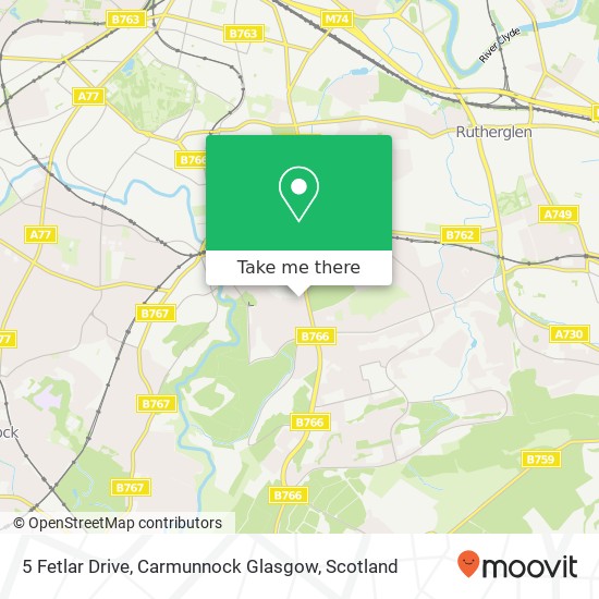 5 Fetlar Drive, Carmunnock Glasgow map