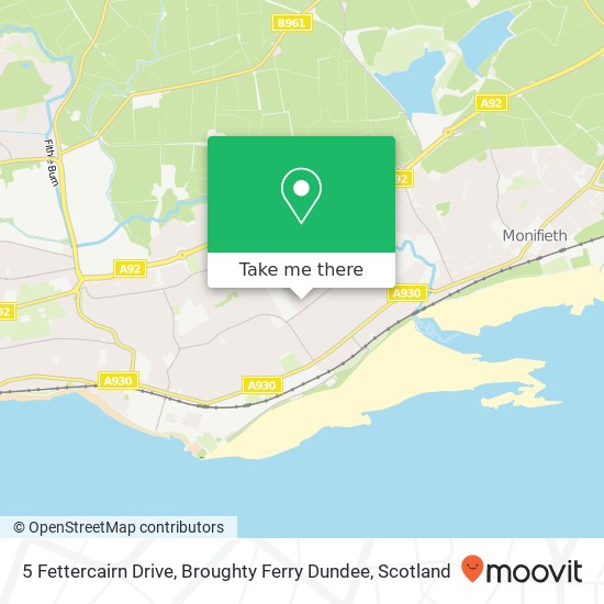 5 Fettercairn Drive, Broughty Ferry Dundee map