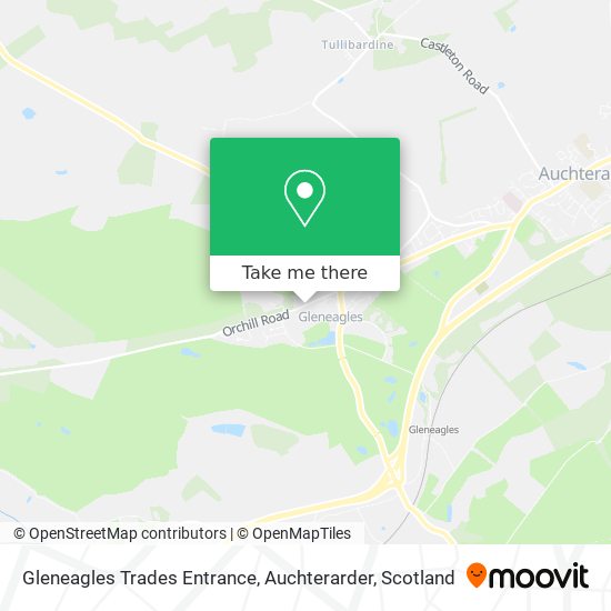Gleneagles Trades Entrance, Auchterarder map
