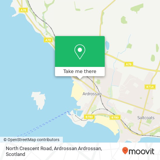 North Crescent Road, Ardrossan Ardrossan map