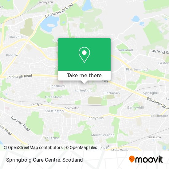 Springboig Care Centre map