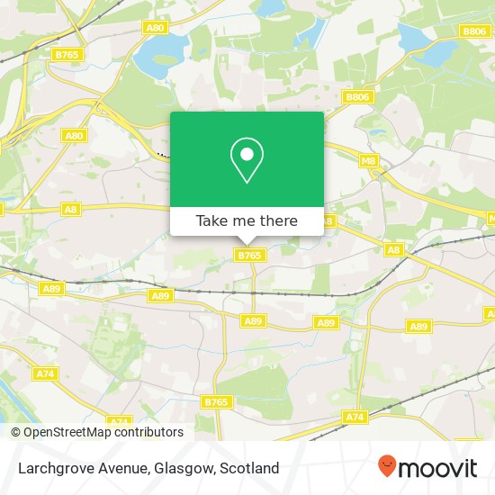 Larchgrove Avenue, Glasgow map