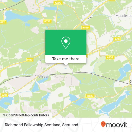 Richmond Fellowship Scotland, Buchanan Gate Glasgow Glasgow G33 6 map