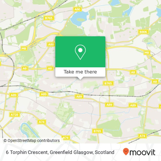 6 Torphin Crescent, Greenfield Glasgow map