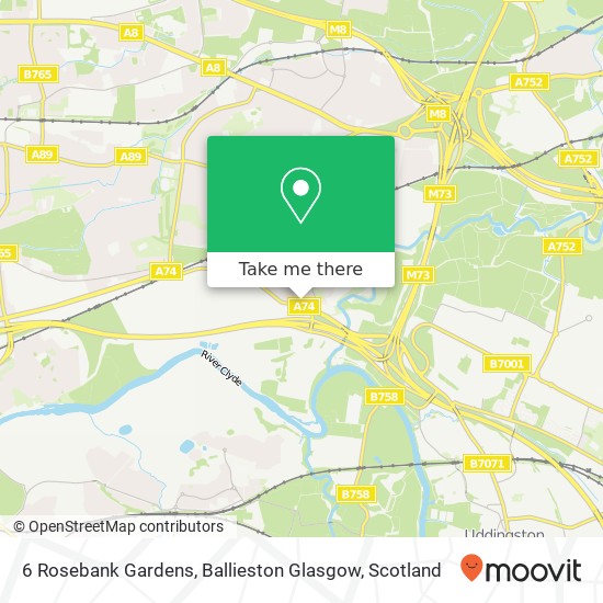 6 Rosebank Gardens, Ballieston Glasgow map