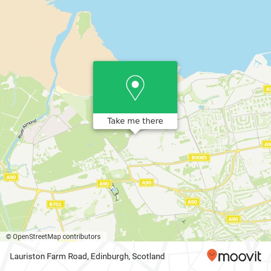 Lauriston Farm Road, Edinburgh map
