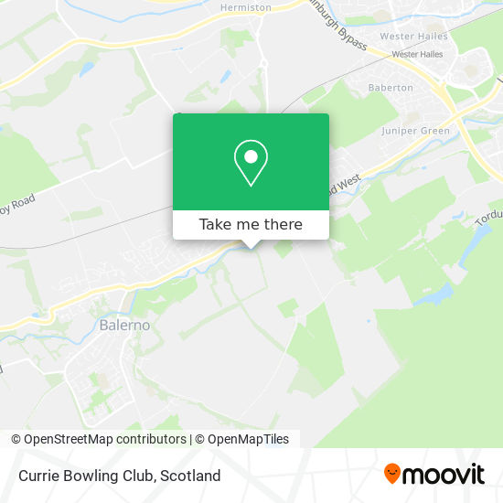 Currie Bowling Club map