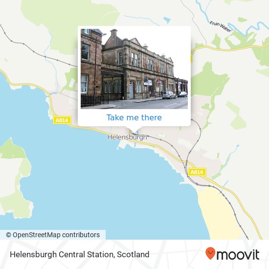 Helensburgh Central Station map