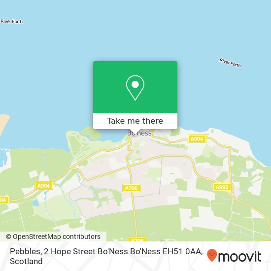 Pebbles, 2 Hope Street Bo'Ness Bo'Ness EH51 0AA map