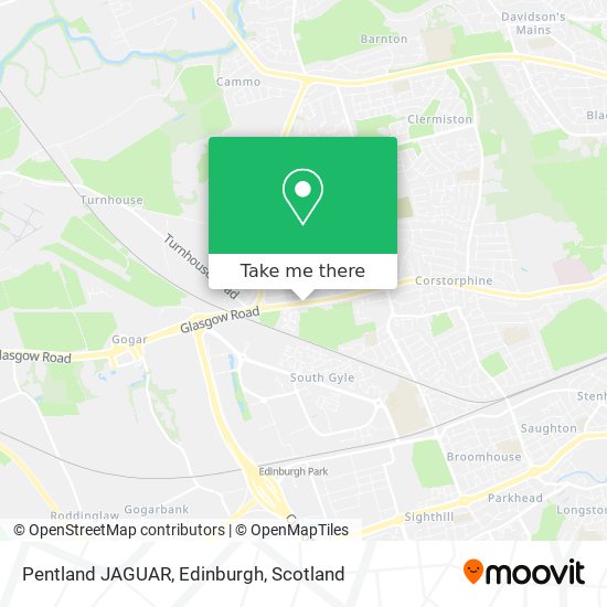 Pentland JAGUAR, Edinburgh map