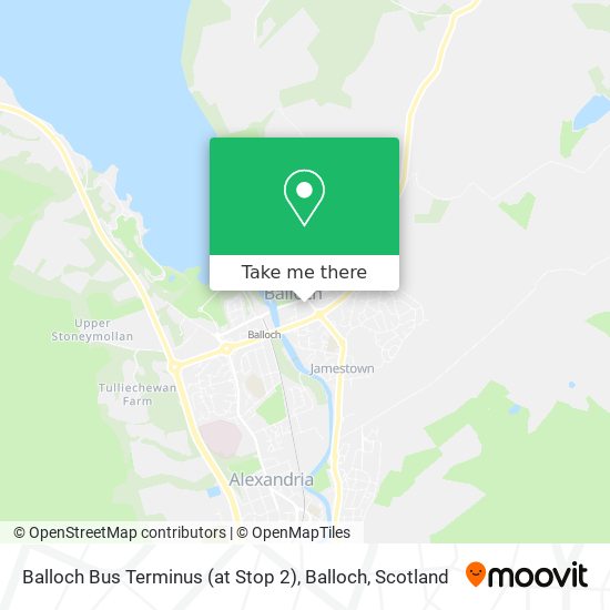 Balloch Bus Terminus (at Stop 2), Balloch map