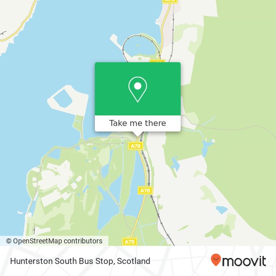 Hunterston South Bus Stop map