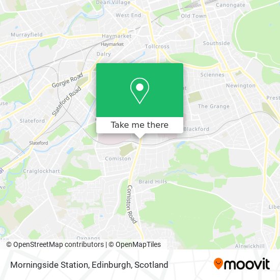 Morningside Station, Edinburgh map