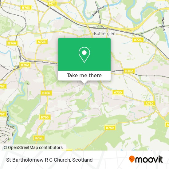 St Bartholomew R C Church map