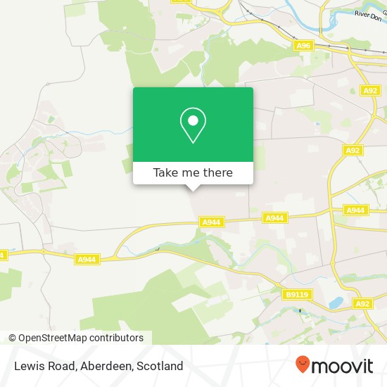 Lewis Road, Aberdeen map