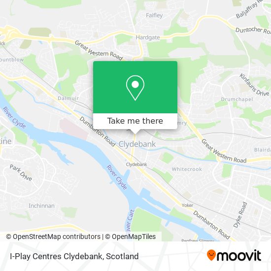 I-Play Centres Clydebank map