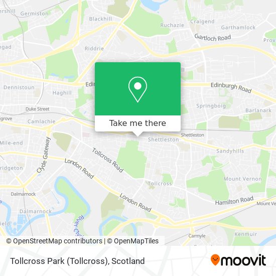 Tollcross Park map