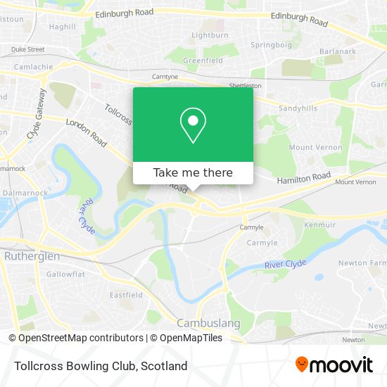 Tollcross Bowling Club map