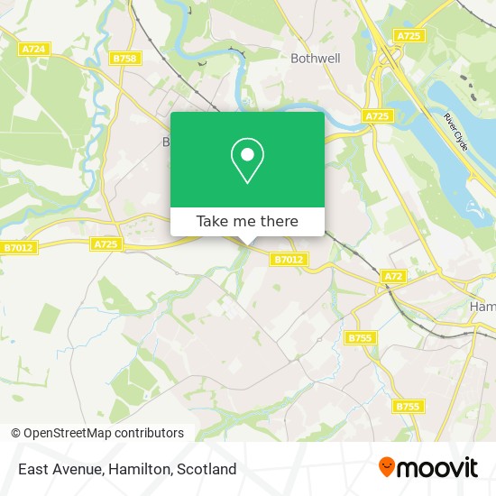 East Avenue, Hamilton map