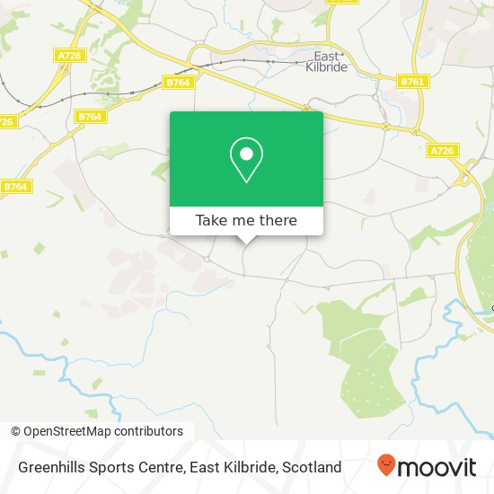 Greenhills Sports Centre, East Kilbride map
