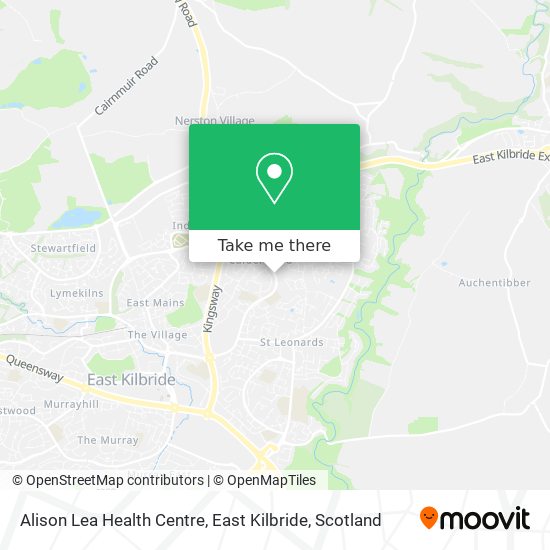 Alison Lea Health Centre, East Kilbride map