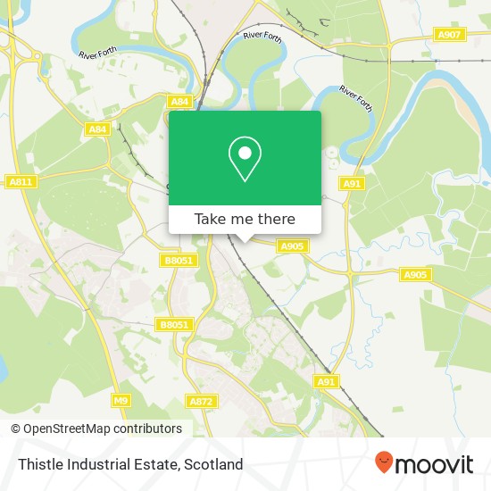 Thistle Industrial Estate map