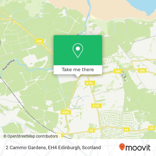 2 Cammo Gardens, EH4 Edinburgh map