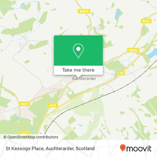 St Kessogs Place, Auchterarder map