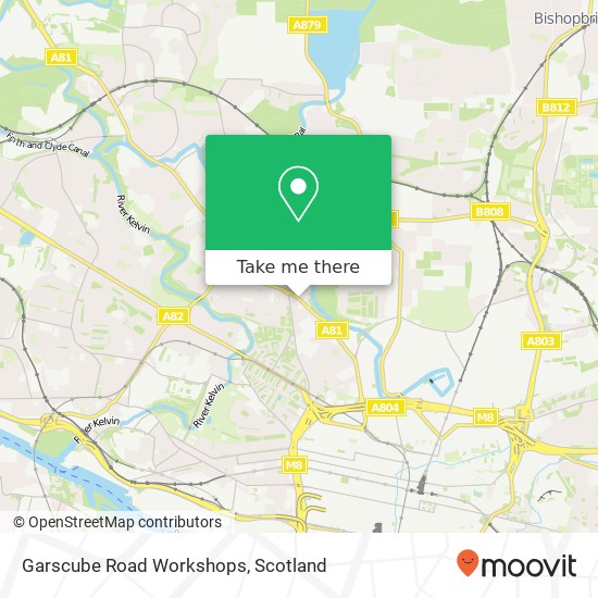 Garscube Road Workshops map
