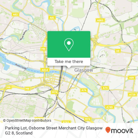 Parking Lot, Osborne Street Merchant City Glasgow G2 8 map