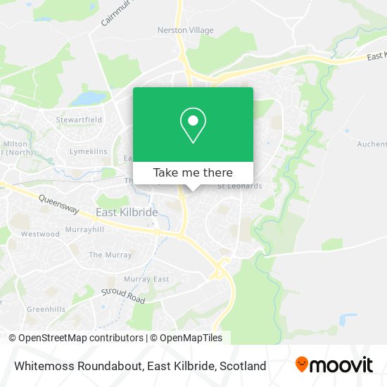 Whitemoss Roundabout, East Kilbride map