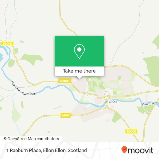1 Raeburn Place, Ellon Ellon map