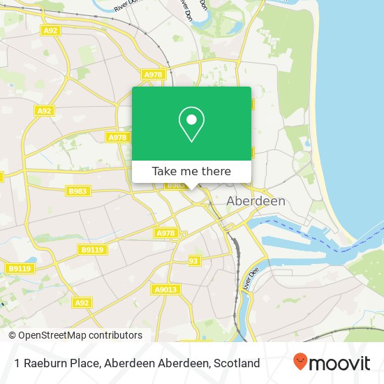1 Raeburn Place, Aberdeen Aberdeen map