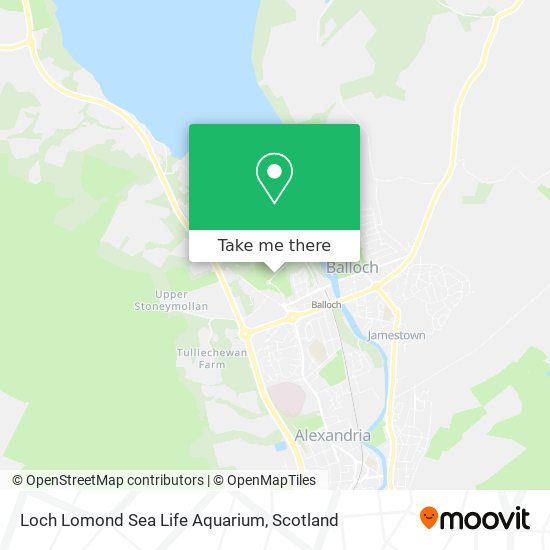 Loch Lomond Sea Life Aquarium map