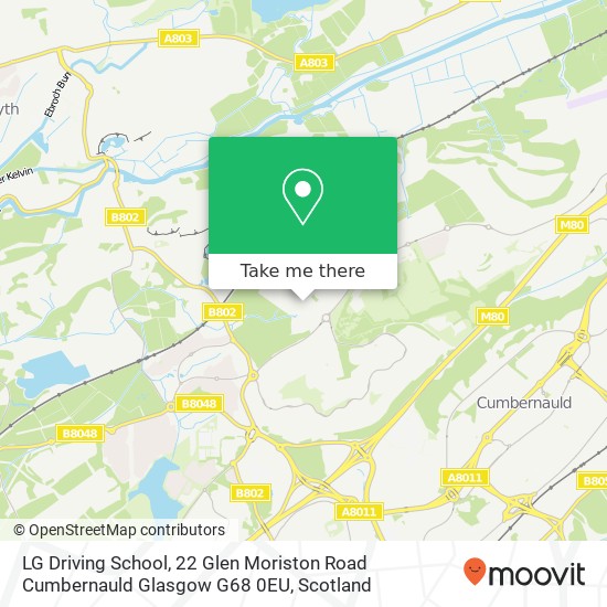 LG Driving School, 22 Glen Moriston Road Cumbernauld Glasgow G68 0EU map