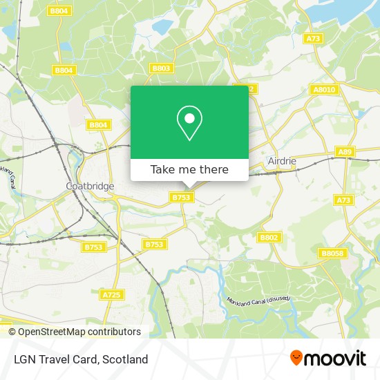 LGN Travel Card map