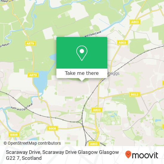 Scaraway Drive, Scaraway Drive Glasgow Glasgow G22 7 map