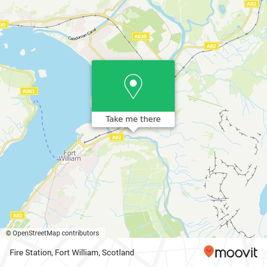 Fire Station, Fort William map