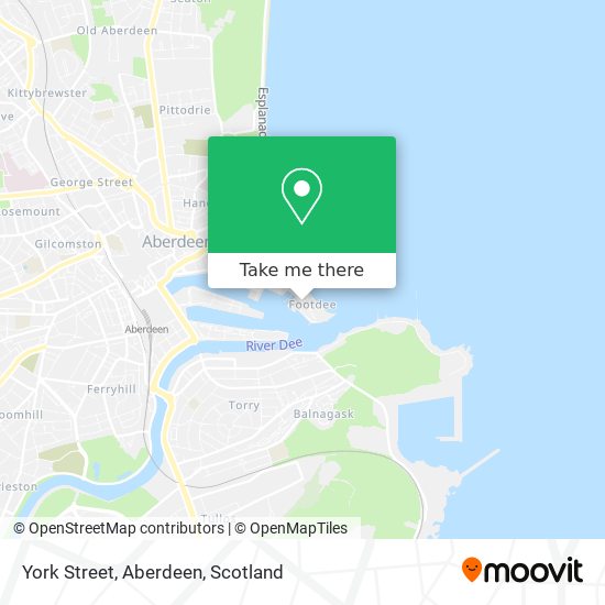 York Street, Aberdeen map