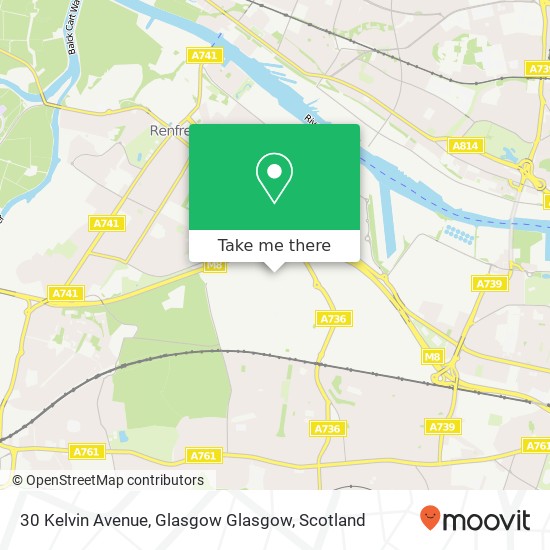 30 Kelvin Avenue, Glasgow Glasgow map